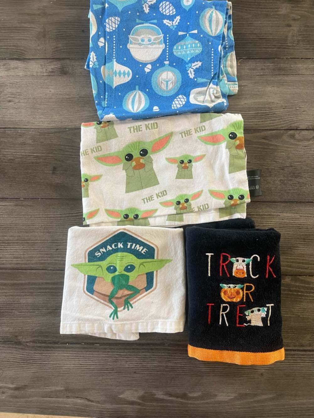 Star Wars The Child (Grogu) Kitchen Towels - Blue, White, Black, Green, Orange